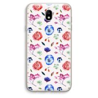 Bloemetjes: Samsung Galaxy J7 (2017) Transparant Hoesje