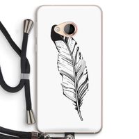 Pluim: HTC U Play Transparant Hoesje met koord