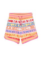 Marc Jacobs Kids short perforé à logo en all over - Rose - thumbnail