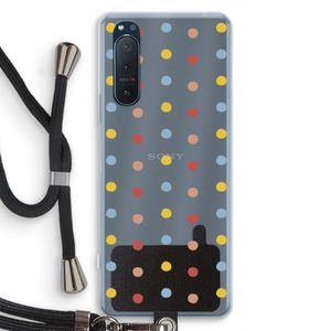 Bollen: Sony Xperia 5 II Transparant Hoesje met koord