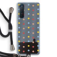 Bollen: Sony Xperia 5 II Transparant Hoesje met koord
