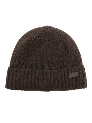 Barbour bonnet Carlton à patch logo - Marron