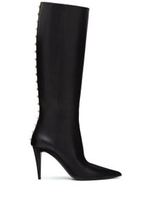 Valentino Garavani bottes Rockstud 90 mm en cuir - Noir