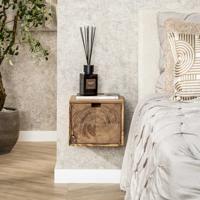 LifestyleFurn Nachtkastje 'Abigayle' Acaciahout, met 1 lade