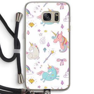 Fantasiewereld: Samsung Galaxy S7 Transparant Hoesje met koord