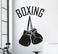 Muursticker Boxing Bokshandschoenen