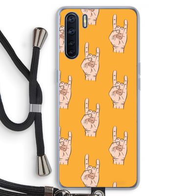 Rock: Oppo A91 Transparant Hoesje met koord