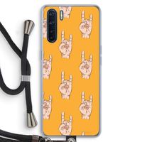 Rock: Oppo A91 Transparant Hoesje met koord