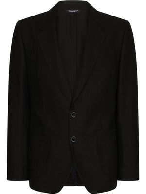 Dolce & Gabbana blazer Deconstructed à simple boutonnage - Noir