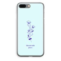 Bloom with grace: iPhone 8 Plus Transparant Hoesje