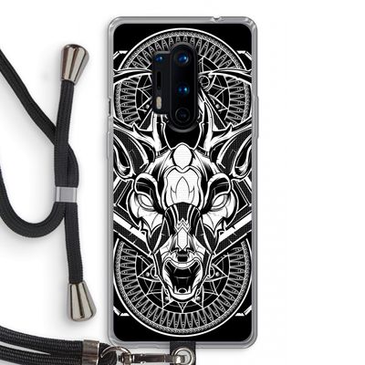 Oh Deer: OnePlus 8 Pro Transparant Hoesje met koord