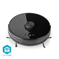 Nedis WIFIVCL001CBK Robotstofzuiger Laser Navigatie Wi-fi Capaciteit Opvangreservoir: 0.6 L Automatisch Opladen Diameter: 330 Mm Maximale Gebruiksduur: 120 Min Zwart Android™ / Ios