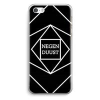 Negenduust geometrisch: iPhone 5 / 5S / SE Transparant Hoesje - thumbnail