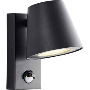 Brilliant Bari 44321/06 Buitenlamp met bewegingsmelder (wand) GU10 Zwart