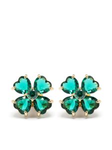 Swarovski Idyllia clover stud earrings - Or