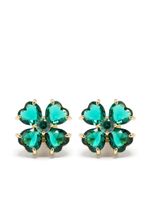 Swarovski Idyllia clover stud earrings - Or - thumbnail