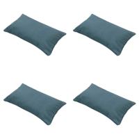 Sierkussen 50x30 Zeegroen eco-natuur buitenafwerking (4 stuks) Madison - Madison