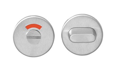 Toiletgarn.rvs rond plat verdekt