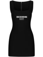 Dolce & Gabbana DGVIB3 logo-print sleeveless minidress - Noir - thumbnail