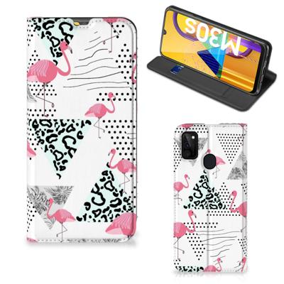 Samsung Galaxy M30s | M21 | Hoesje maken | Flamingo Triangle