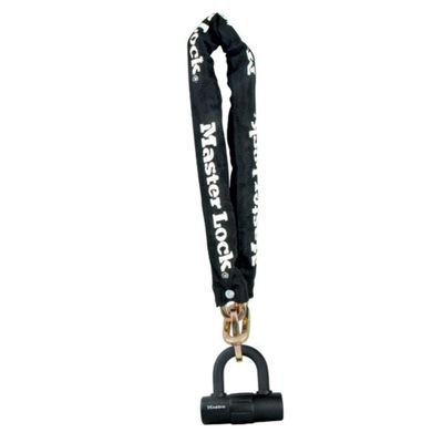 Masterlock Hardened steel chain with square links 90cm x Ø 10mm - mini U bar Mini - 8234EURDPRO