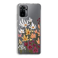 Painted wildflowers: Xiaomi Redmi Note 10 Pro Transparant Hoesje