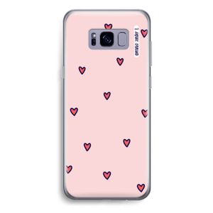 Hartjes: Samsung Galaxy S8 Plus Transparant Hoesje