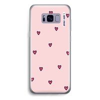 Hartjes: Samsung Galaxy S8 Plus Transparant Hoesje