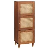 Hoge kast Bruin 40 x 33.5 x 110 cm Bamboe en massief mango hout