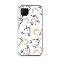 Rainbow Unicorn: Huawei P40 Lite Transparant Hoesje