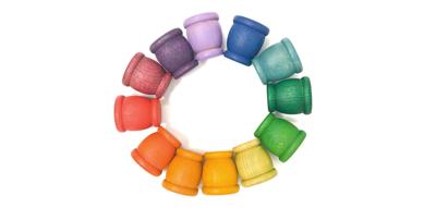 Grapat 12 Houten Bakjes - Mates