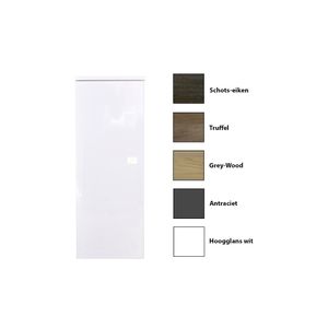 Kolomkast Sanicare Q5 1 Soft-Close Deur 90 cm Grey-Wood