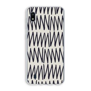 Marrakech Zigzag: Samsung Galaxy A10 Transparant Hoesje