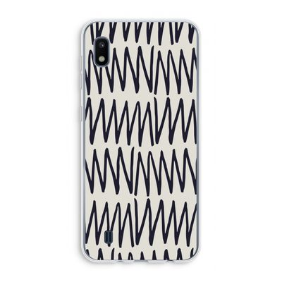 Marrakech Zigzag: Samsung Galaxy A10 Transparant Hoesje