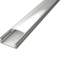 LED Strip Profiel - Velvalux Profi - Wit Aluminium - 1 Meter - 17.4x7mm - Opbouw - thumbnail