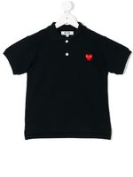 Comme Des Garçons Play Kids polo à logo brodé - Bleu