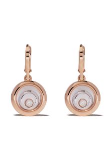 Chopard boucles d'oreilles Happy Spirit en or rose et or blanc 18ct ornées de diamants