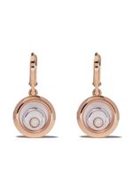 Chopard boucles d'oreilles Happy Spirit en or rose et or blanc 18ct ornées de diamants - thumbnail