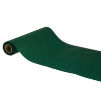 Tafelloper op rol - donker groene glitter - 30 x 500 cm - polyester