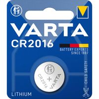 Varta Lithium-Knoopcelbatterij CR2016 | 3 V DC | 87 mAh | Zilver | 10 stuks - VARTA-CR2016 VARTA-CR2016 - thumbnail