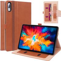 Luxe stand flip sleepcover hoes - Lenovo Tab P11 Pro - Bruin