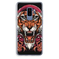 Tiger and Rattlesnakes: Samsung Galaxy S9 Plus Transparant Hoesje - thumbnail