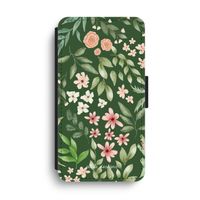 Botanical green sweet flower heaven: iPhone XS Max Flip Hoesje