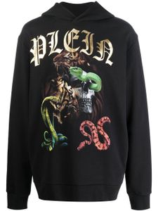 Philipp Plein hoodie à imprimé graphique - Noir