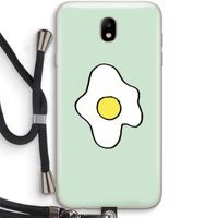 Spiegelei: Samsung Galaxy J7 (2017) Transparant Hoesje met koord