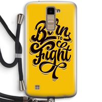 Born to Fight: LG K10 (2016) Transparant Hoesje met koord