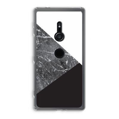 Combinatie marmer: Sony Xperia XZ2 Transparant Hoesje