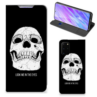 Mobiel BookCase Samsung Galaxy S20 Plus Skull Eyes