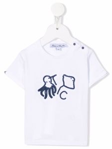 Tartine Et Chocolat t-shirt à logo brodé - Blanc