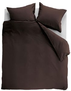 Ambiante Dekbedovertrek Uni Cotton Brown-2-persoons (200 x 200/220 cm)